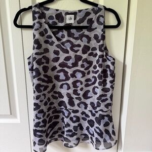 Sleeveless peplum shirt